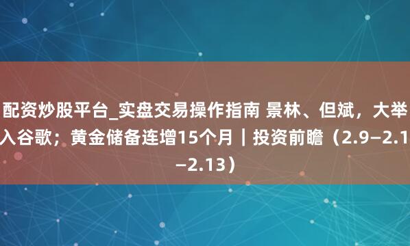 配资炒股平台_实盘交易操作指南 景林、但斌，大举买入谷歌；黄金储备连增15个月｜投资前瞻（2.9—2.13）