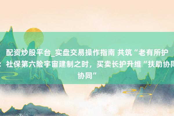 配资炒股平台_实盘交易操作指南 共筑“老有所护”:社保第六险宇宙建制之时,买卖长护升维“扶助协同”